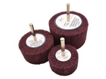 Abrasive Nylon Flapwheels on 6mm Spindle