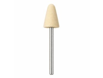 Single RODA MS tree-shaped mounted felt with a rounded tapered profile