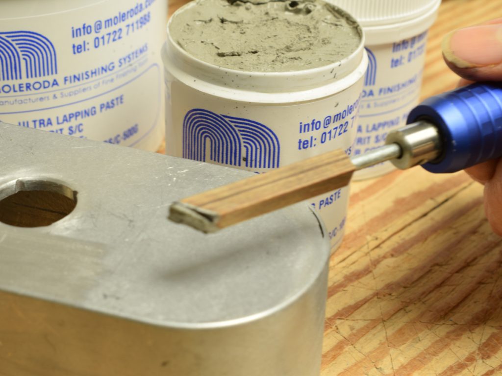 Ultra Lapping Paste - Close Up - Wooden Lapping Stick