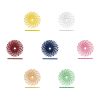 5/8 inch Dedeco Sunburst TC radial bristle discs in an assortment of colour coded grades for complete precision finishing systems