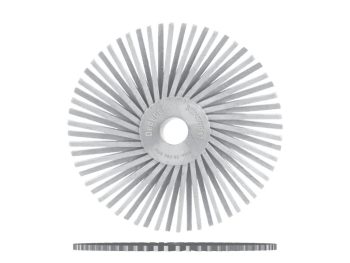 Dedeco Sunburst 3 inch TA radial disc in 120 grit white medium grade
