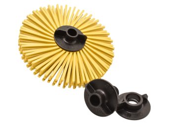 Dedeco Sunburst 3 inch TA radial disc mounted on tapered spindle screw adapter