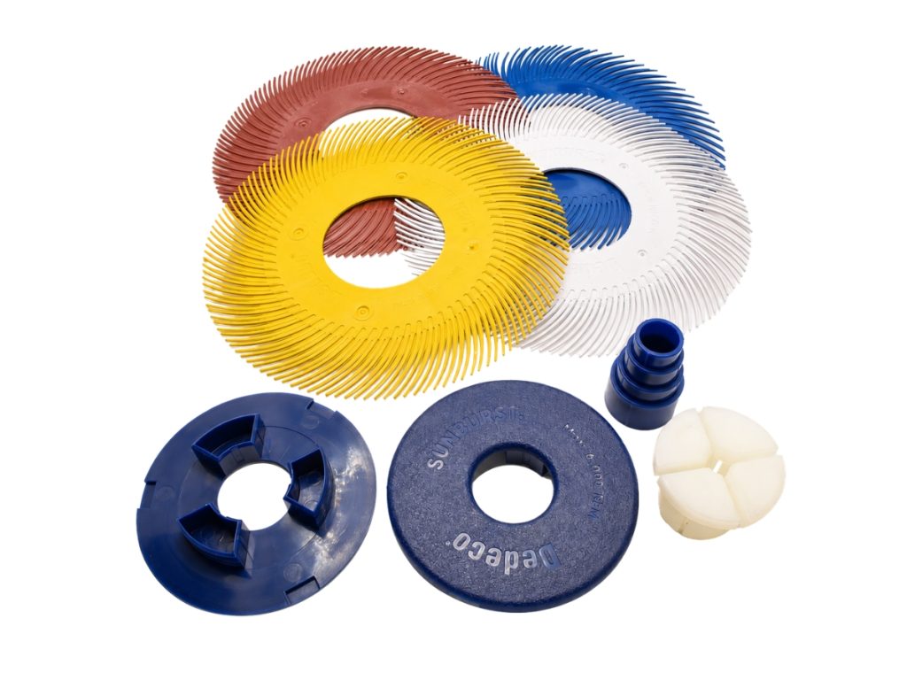 Dedeco Sunburst 6 inch TC radial discs with compatible flange and adapter mounting system