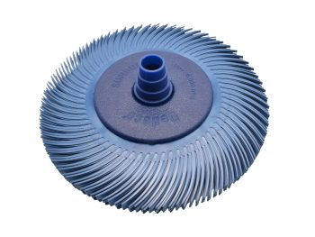 Dedeco Sunburst 6 inch TC radial disc mounted on flange with telescopic adapter