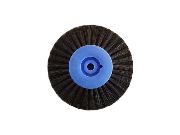 Plastic black bristle wheels