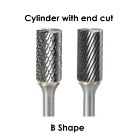SGS Carbide Burr Cylinder End Cut B-Shape