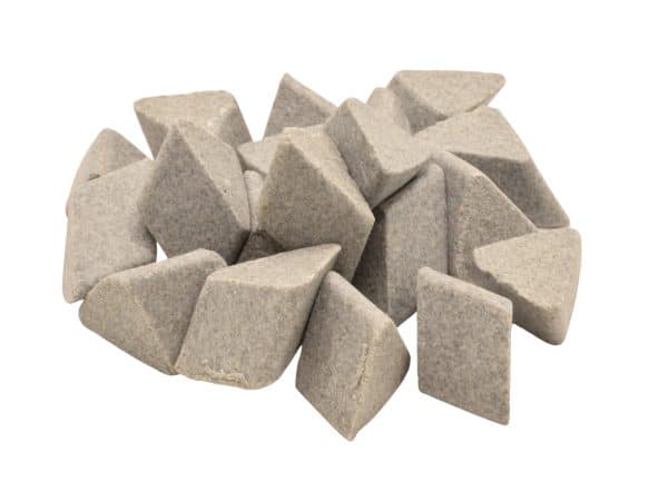 ROSLER Vibratory Media - RXX 15 15 S - Coarse Ceramic Triangles (Angle Cut)