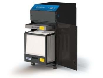 BOFA DustPRO 1000 iQ dust extraction unit showing HEPA filtration and large filter bag system