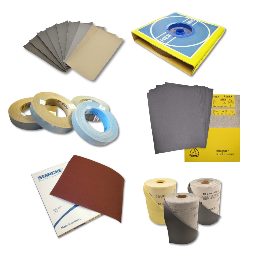 High-quality sandpaper, abrasive sheets & rolls for heavy-duty sanding and fine finishing
