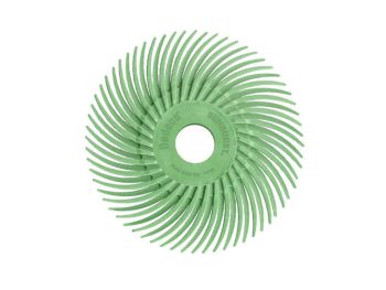 2 inch Dedeco Sunburst TC radial disc in light green 1 micron ultra-fine grade