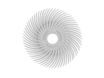 2 inch Dedeco Sunburst TC radial disc in white 120 grit medium grade