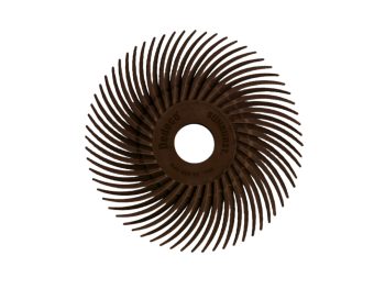 2 inch Dedeco Sunburst TC radial disc in brown 36 grit ultra-coarse grade