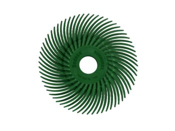 2 inch Dedeco Sunburst TC radial disc in dark green 50 grit extra-coarse grade