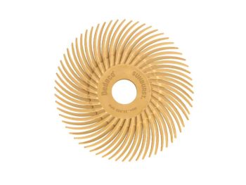 2 inch Dedeco Sunburst TC radial disc in peach 6 micron extra-fine grade