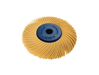 Peach 6 micron Dedeco Sunburst 2 inch TC 3-ply radial wheel assembly