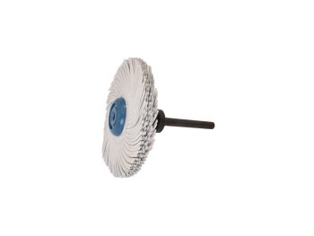 3-inch Dedeco Sunburst TC 6-ply radial wheel mounted on an MM32 tapered mandrel