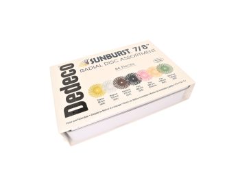 Packaged Dedeco Sunburst 7/8-inch 86-piece radial disc assortment